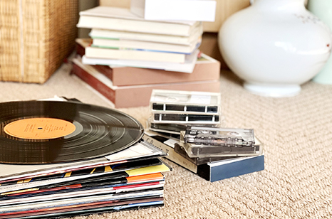 レコード、カセットテープ