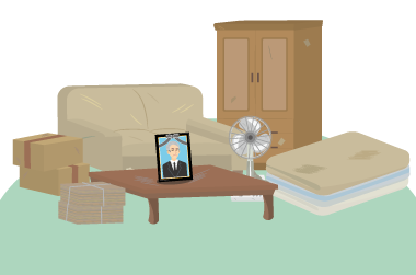 遺品の品々